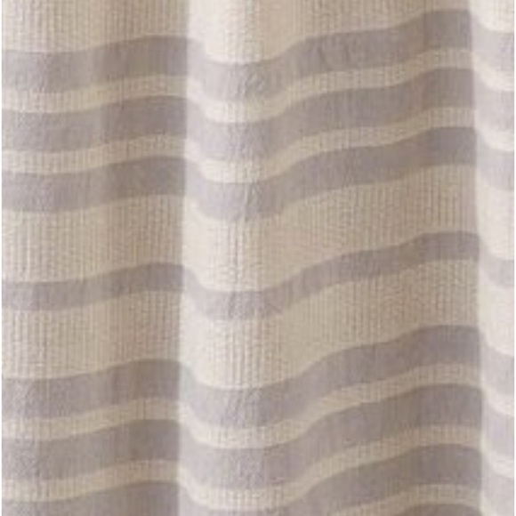 Organic Cotton Loom Weave Spa Bath Towel Gray Natural Stripe NEW Sensitive Skin - Picture 11 of 16